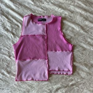 Two toned pink tank